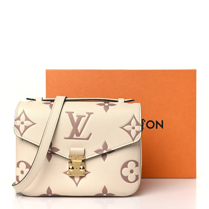 Louis Vuitton Empreinte Monogram Giant Pochette Metis Creme Bois de Rose 4 of 9