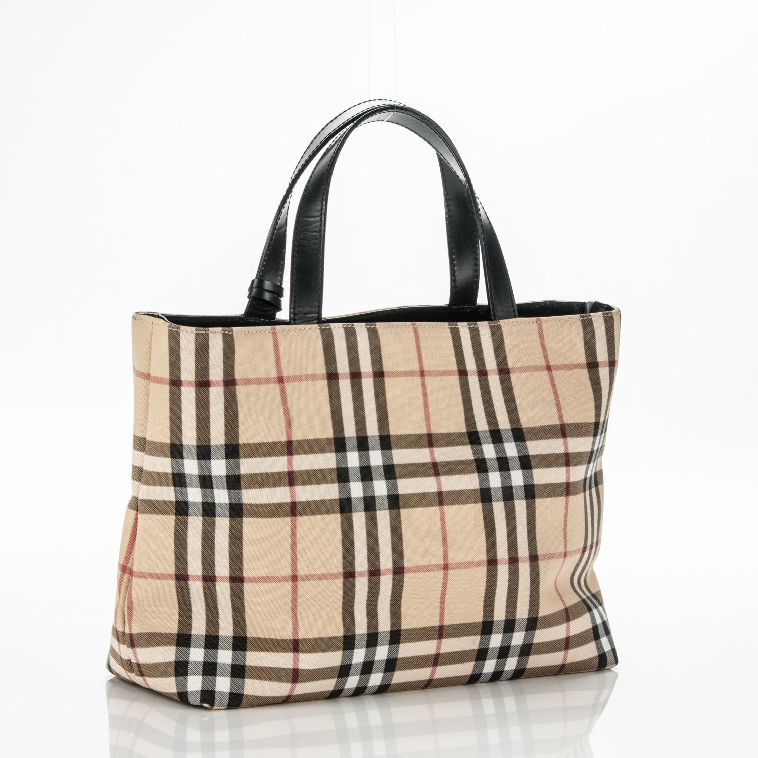 Burberry House Check Medium Tote Black 3 of 8