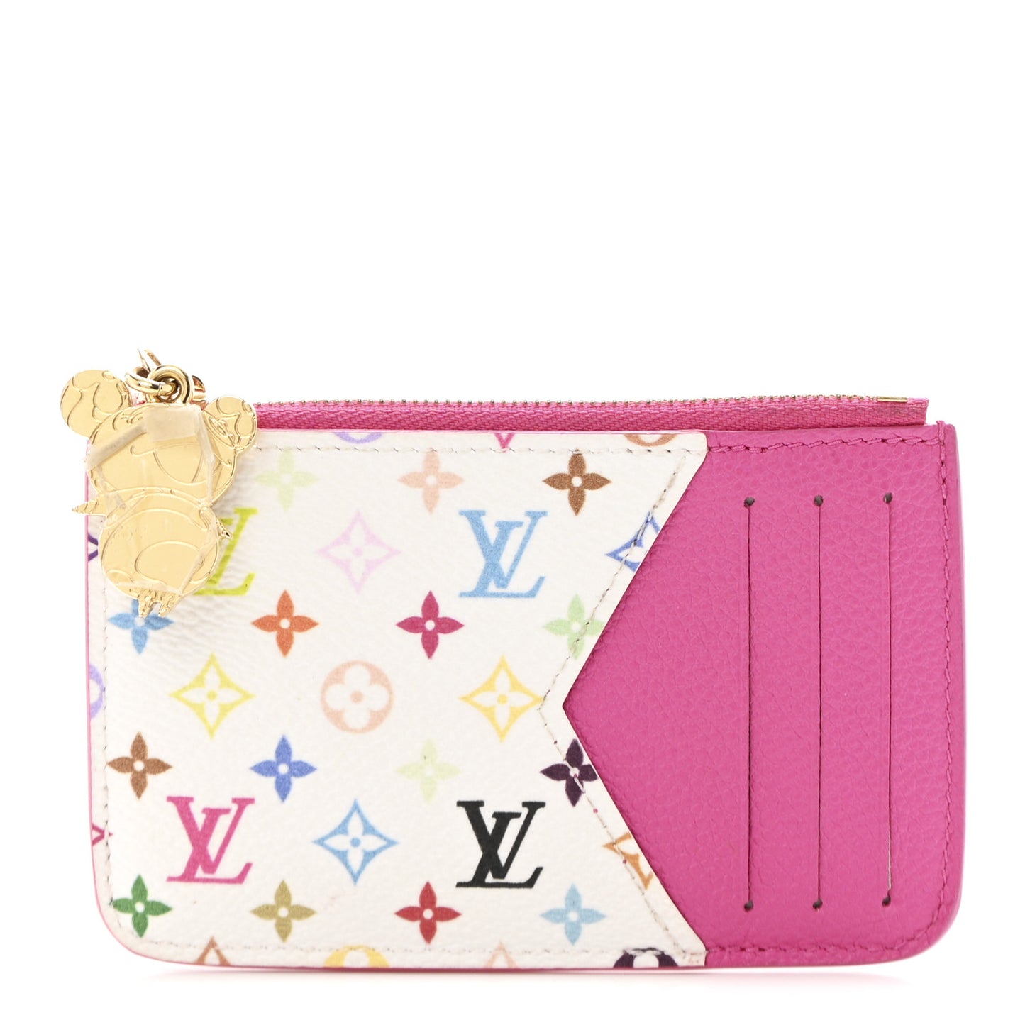LV X TM Monogram Romy Card Holder Kawaii Pink