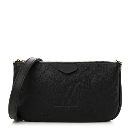 Louis Vuitton Empreinte Monogram Giant Multi Pochette Accessories Large Pochette Black 1 of 10
