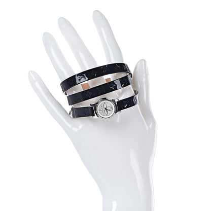Louis Vuitton Stainless Steel Vernis Mother of Pearl 18mm Tambour Bijou Quartz Watch 2 of 12