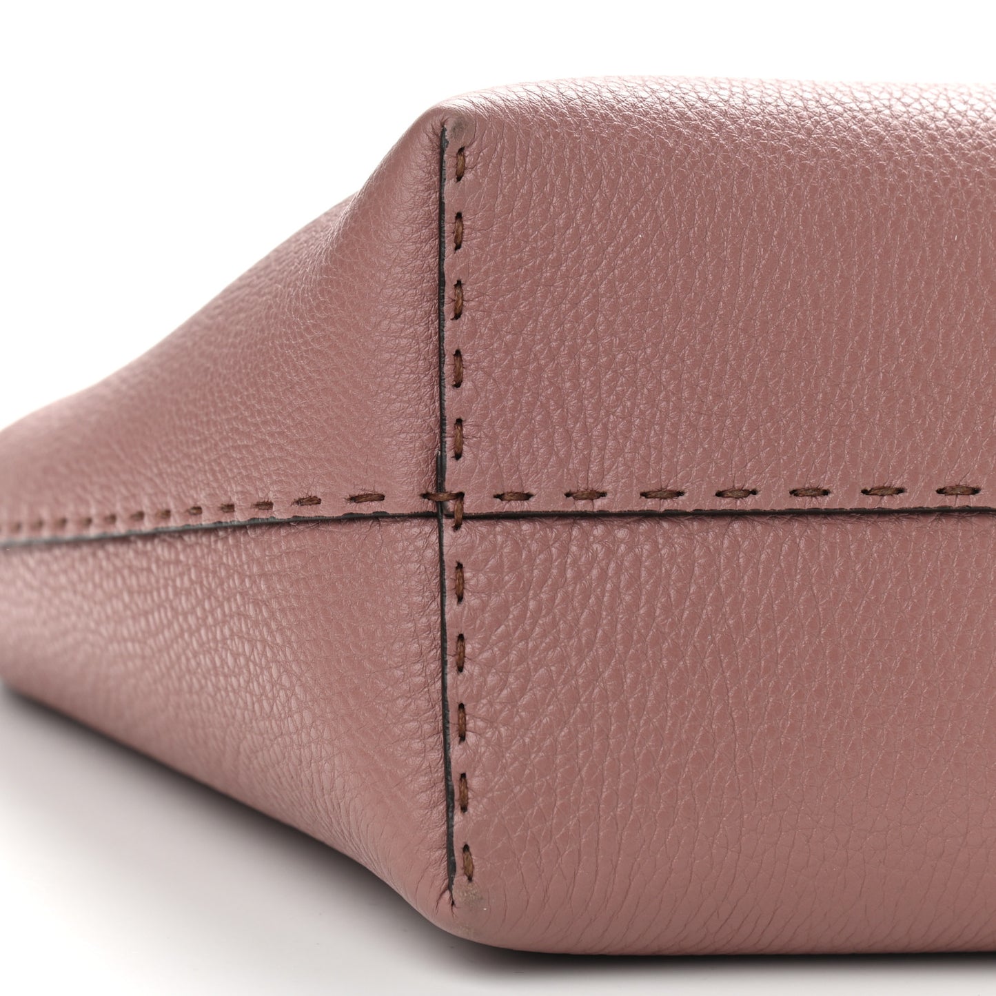 Cuoio Romano Selleria Bi-Color Carla Shopping Tote English Rose Camelia