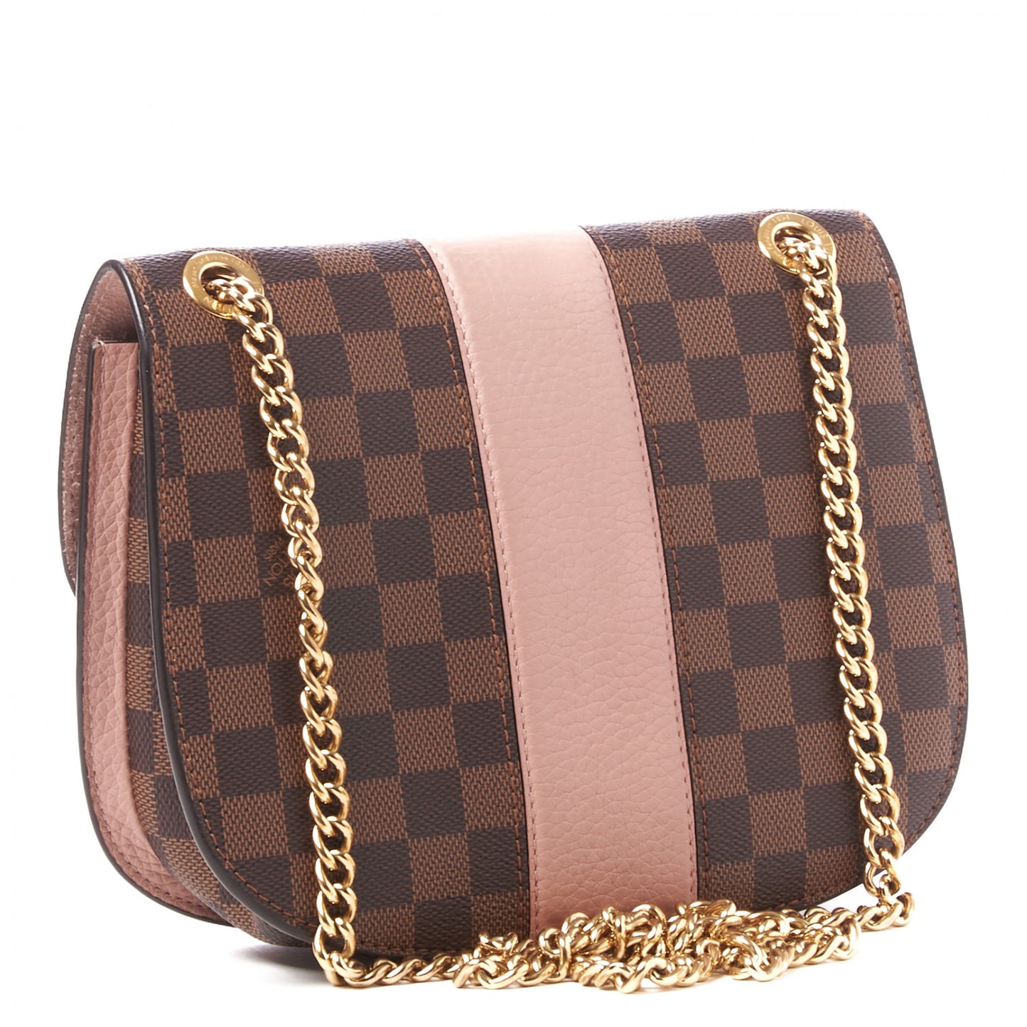 Damier Ebene Cuir Taurillon Wight Magnolia