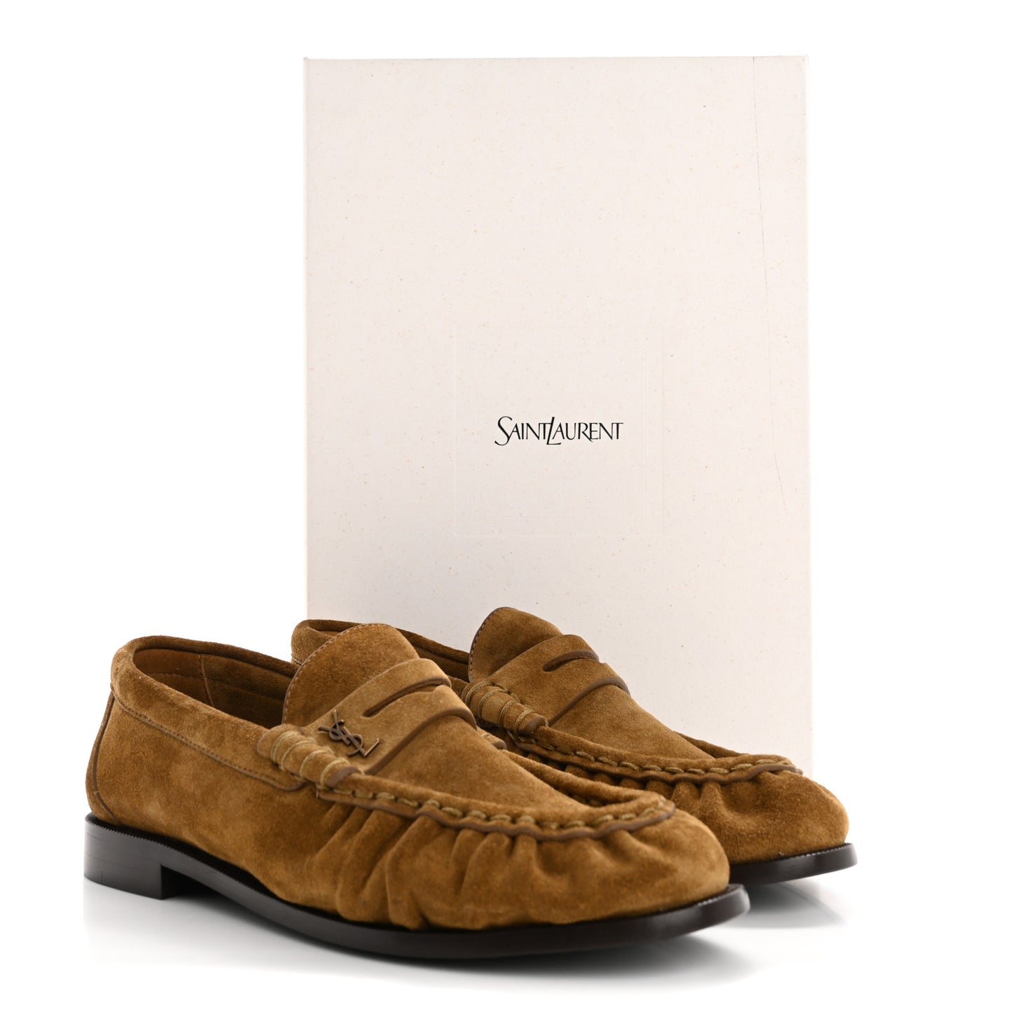 Suede Le Loafer 15 Penny Slippers 36 Cuoio