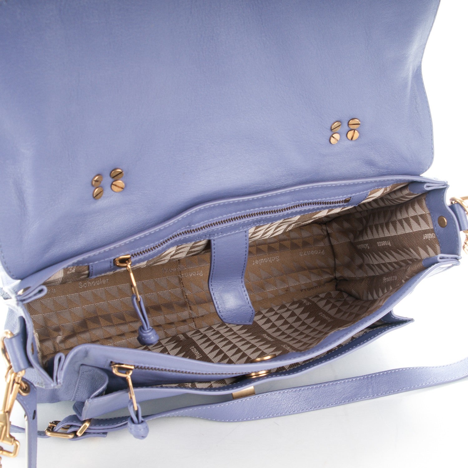Proenza Schouler Lambskin Medium PS1 Satchel Berry 5 of 7