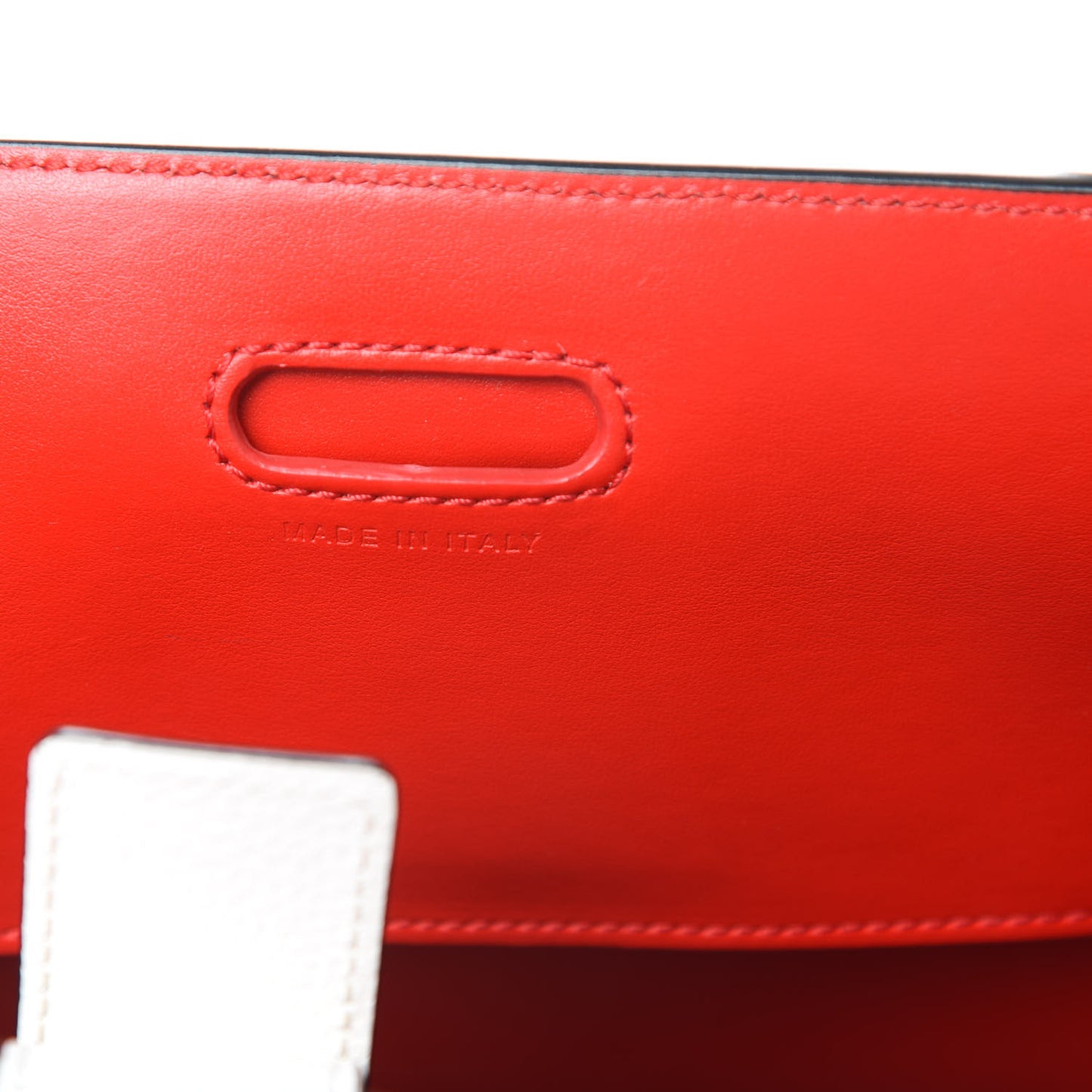 Calfskin Empire Studded Medium Paloma Snow