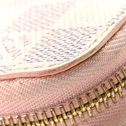 Louis Vuitton Damier Azur Zippy Wallet Rose Ballerine 12 of 14