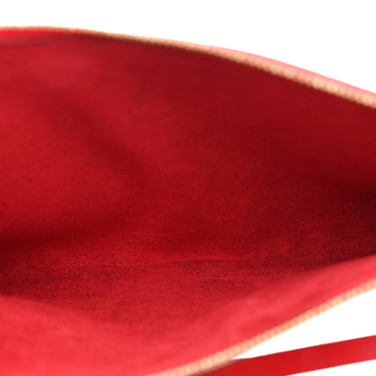 Louis Vuitton Epi Pochette Accessories 24 Castillan Red 5 of 11