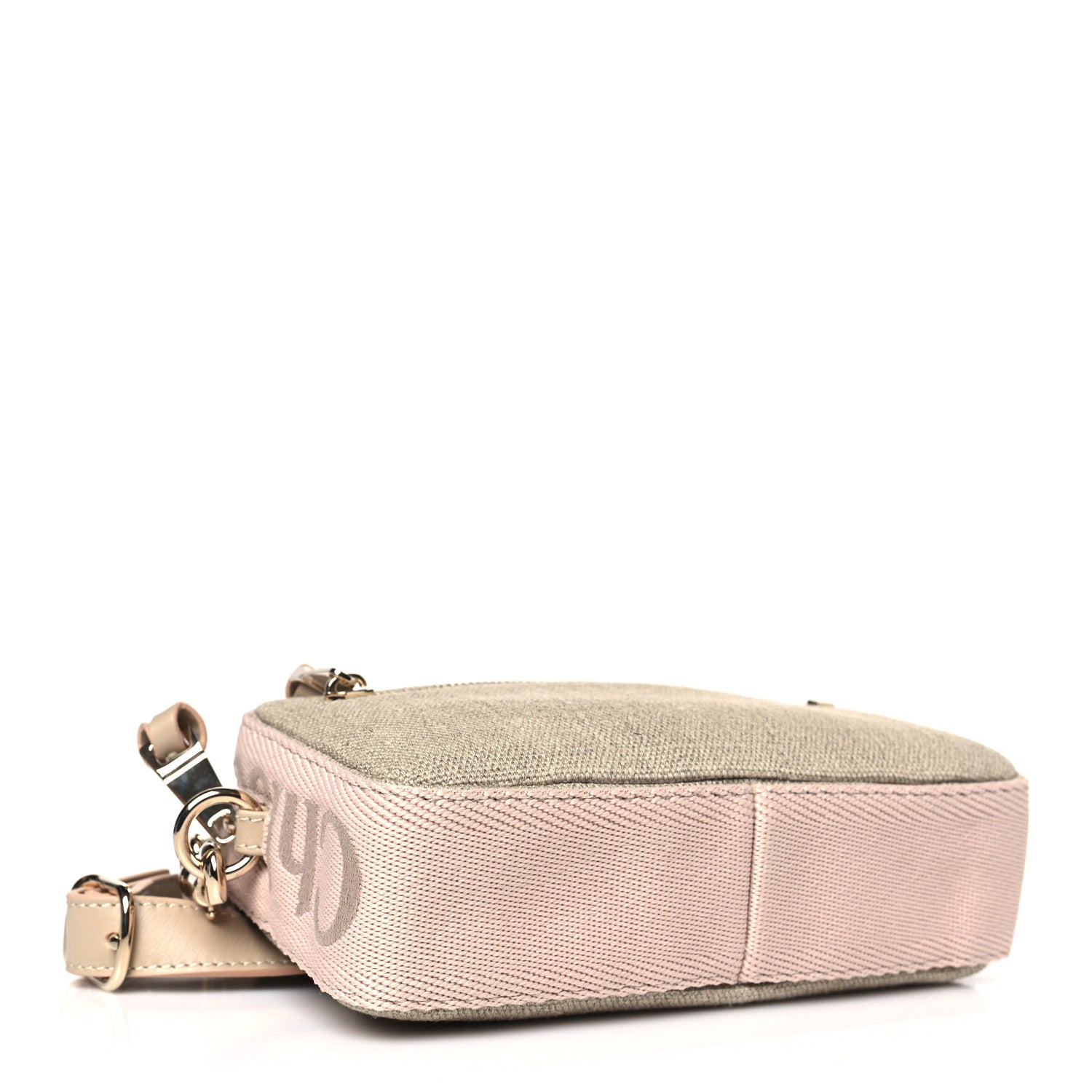 Chloe Linen Woody Belt Bag Blush Beige 4 of 9