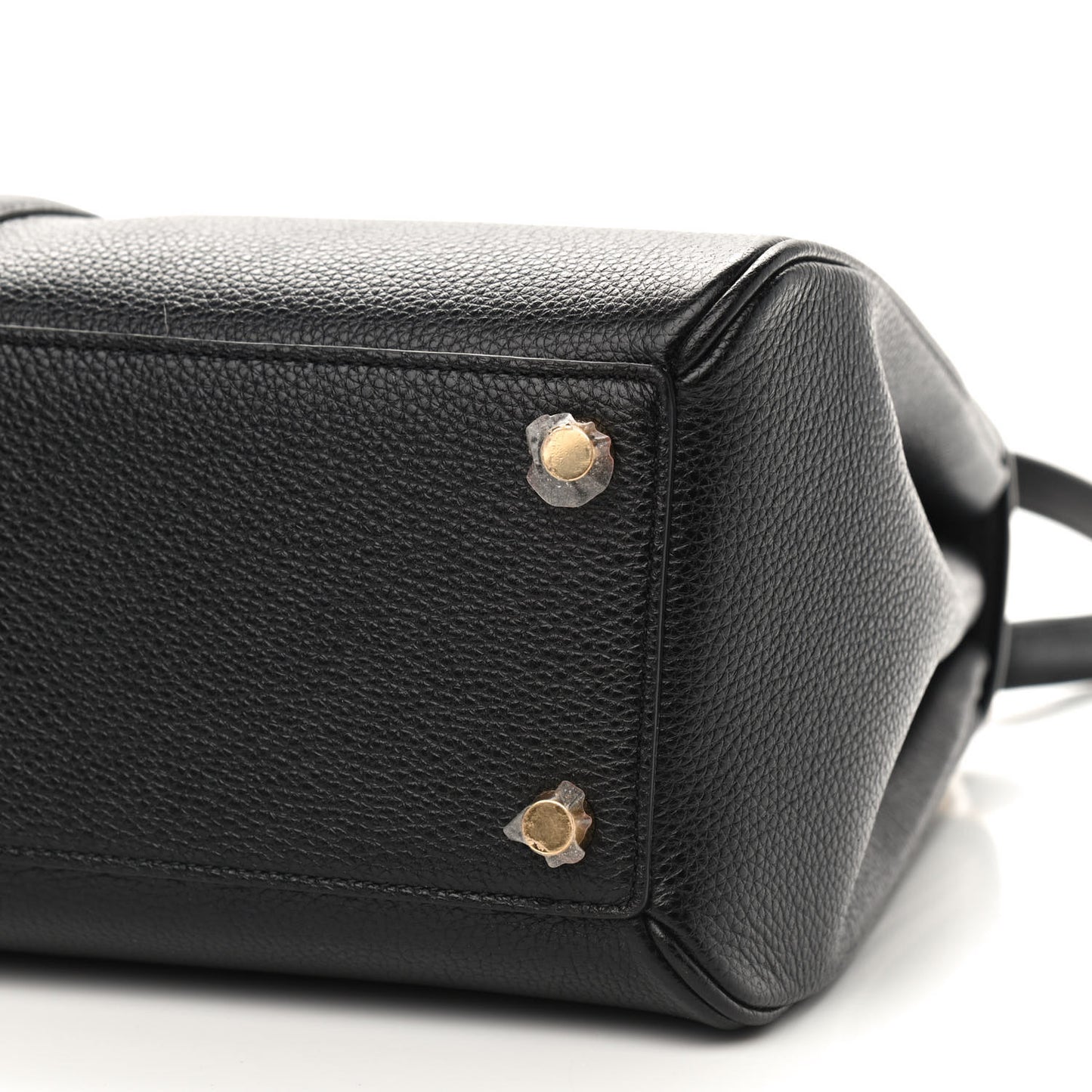 Grained Calfskin Classique 16 Top Handle Bag Black