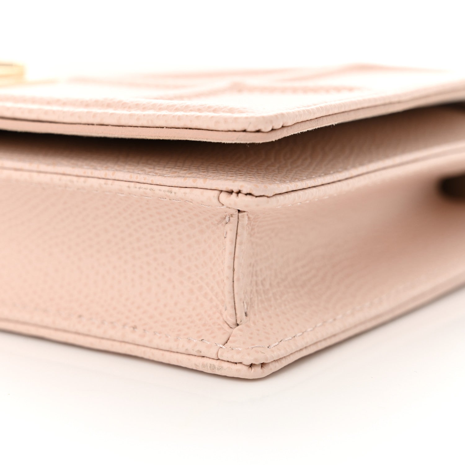 Christian Dior Grained Calfskin Diorama Wallet on Chain Pouch Rose Poudre 11 of 12