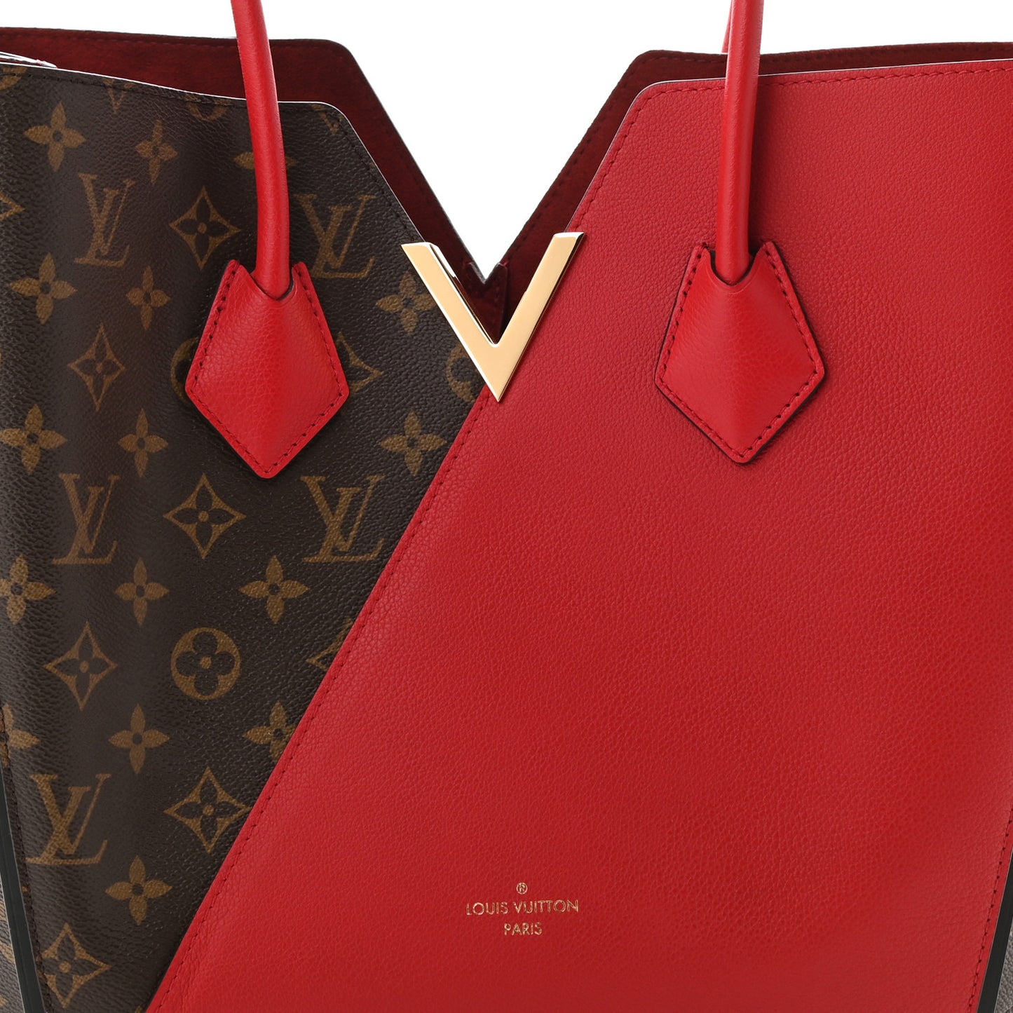 Calfskin Monogram Kimono Tote Cherry