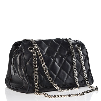 Chanel Lambskin Quilted Shoulder Bag Black 3 of 18