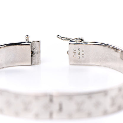 Louis Vuitton Palladium Monogram Nanogram Cuff M 6 of 7