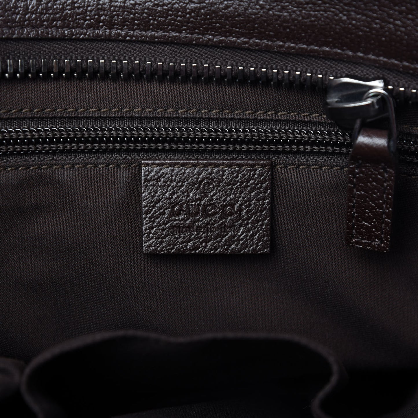 GUCCI GG Monogram Medium Handle Vertical Tote Brown