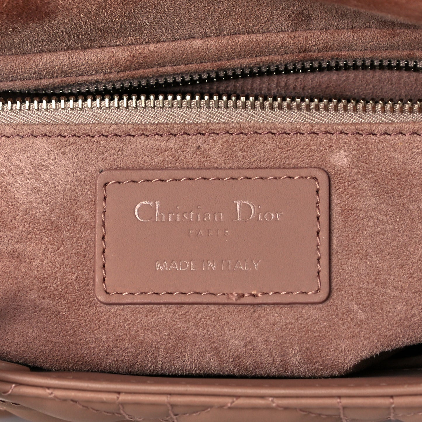 Ultra Matte Calfskin Cannage Medium Lady Dior Beige
