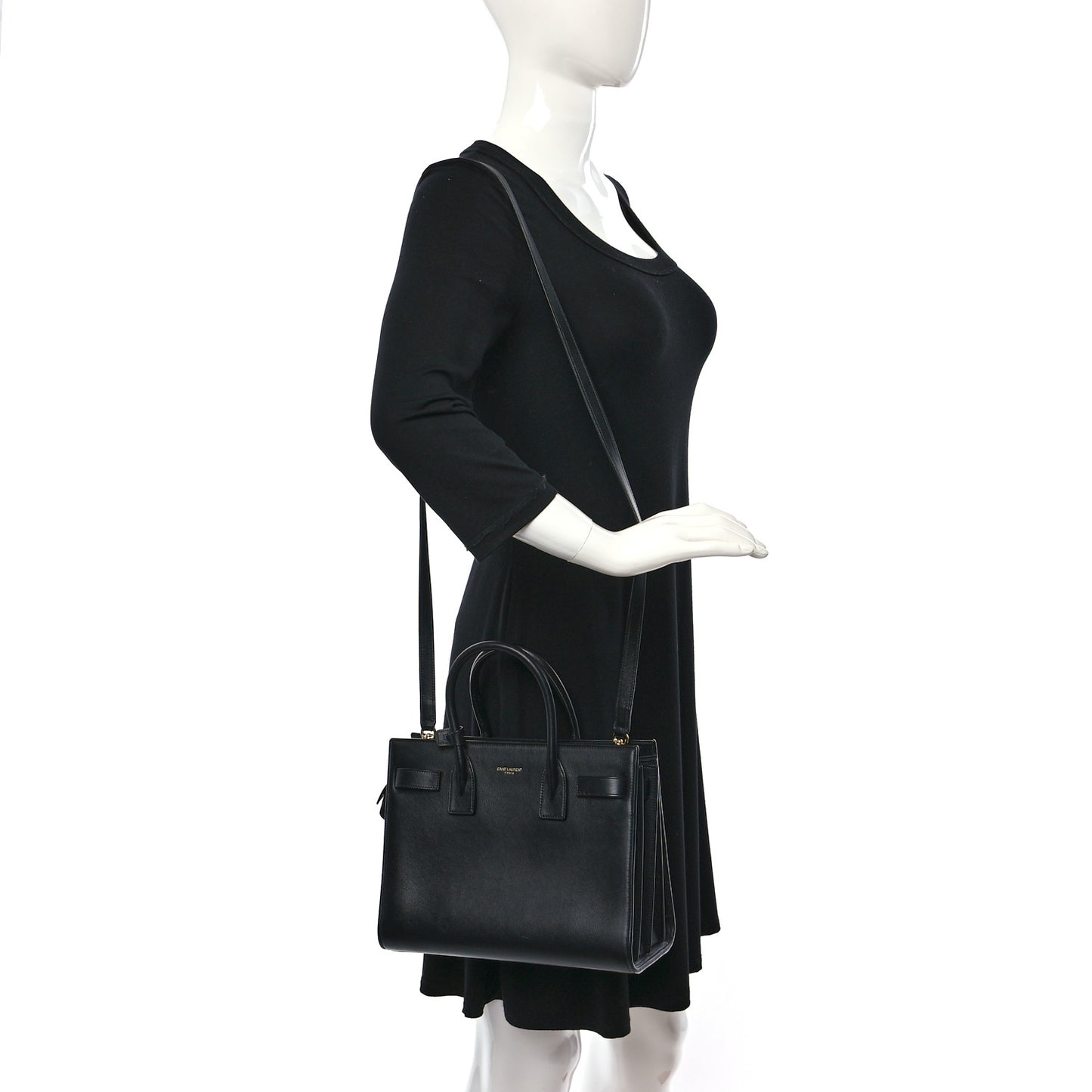 Calfskin Baby Sac De Jour Black