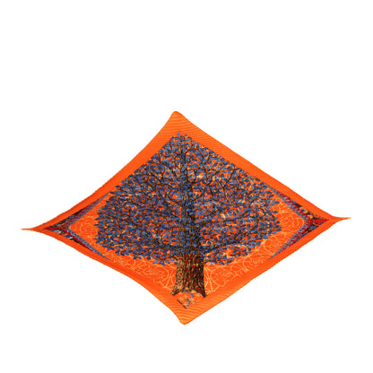 Hermes Silk Axis Mundi Plisse Scarf 90 1 of 6