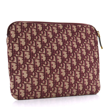Christian Dior Oblique Logo Pouch Burgundy 3 of 8