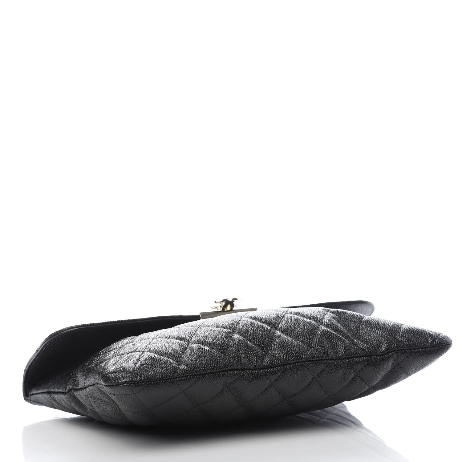 Chanel Caviar Quilted Medium Golden Class Pouch Black 3 of 7