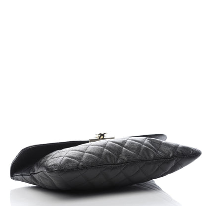 Chanel Caviar Quilted Medium Golden Class Pouch Black 3 of 7