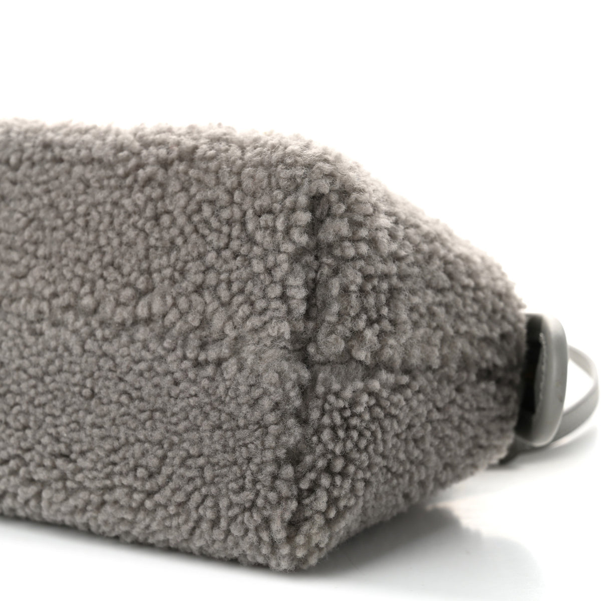 Fendi Sheepskin Vitello King Plexiglass Logo Embroidered Mini By The Way Top Handle Boston Ghiaccio 9 of 9