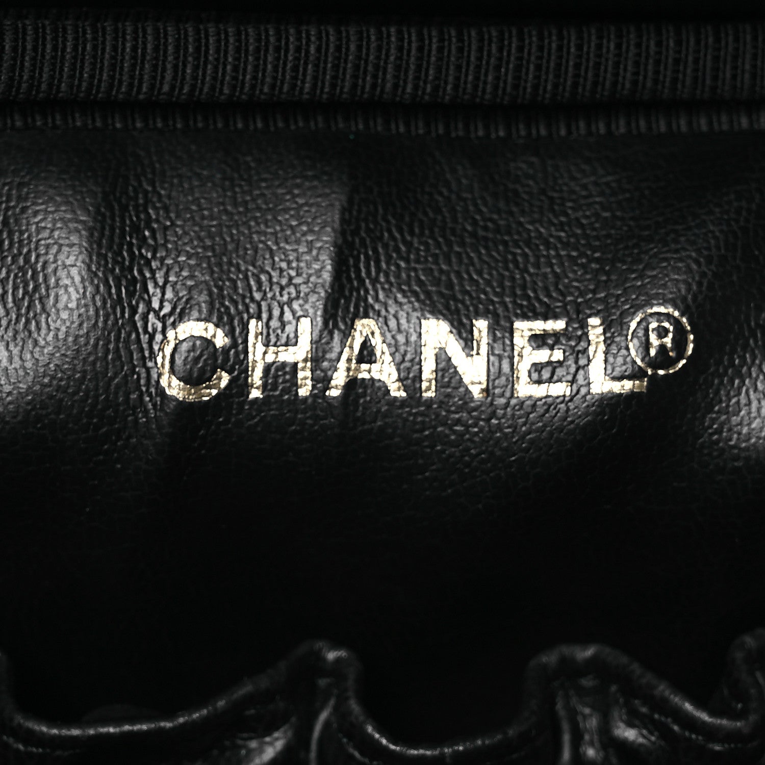 Chanel Caviar Vanity Cosmetic Case Black 6 of 10