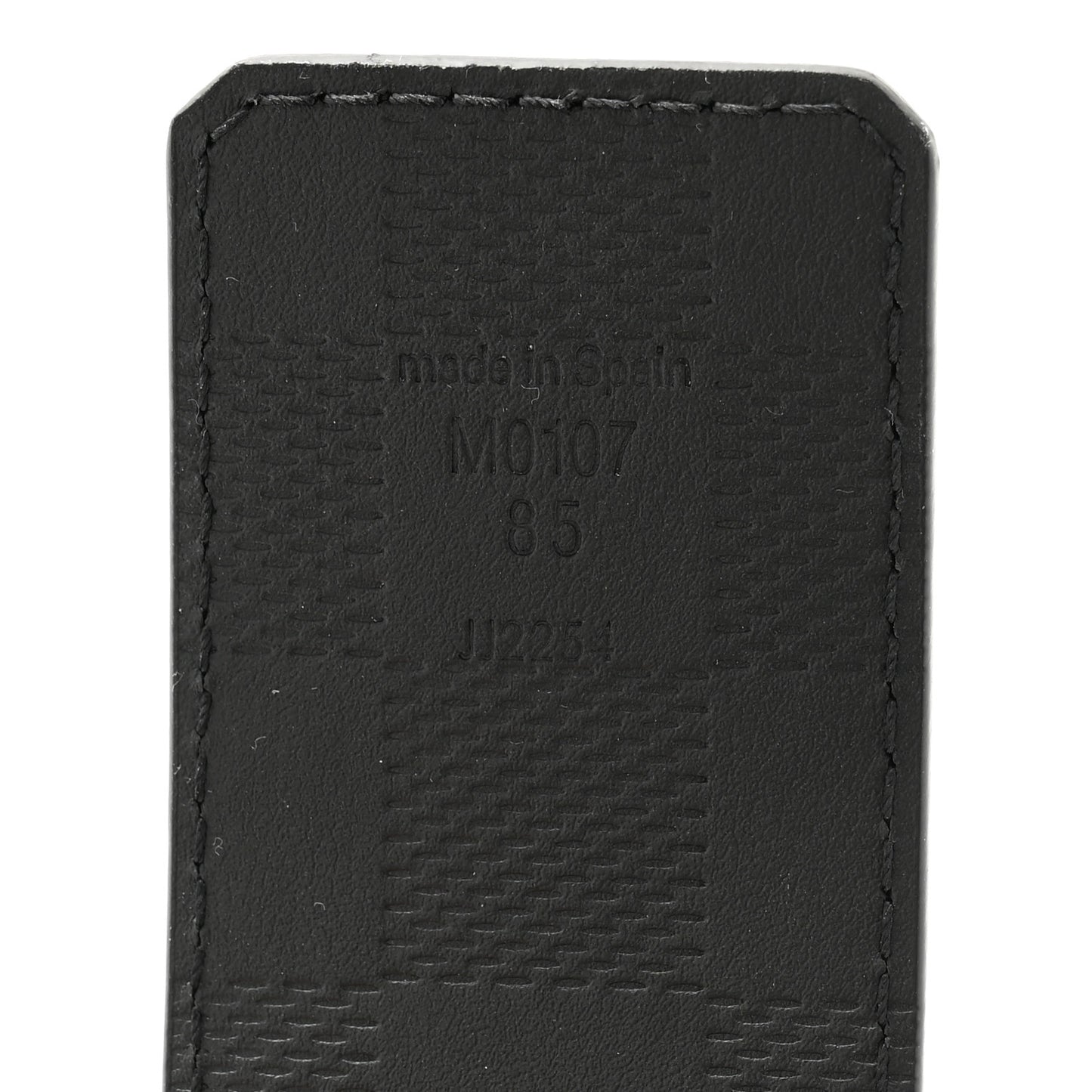 Damier Infini 40mm LV Initiales Belt 85 34 Black