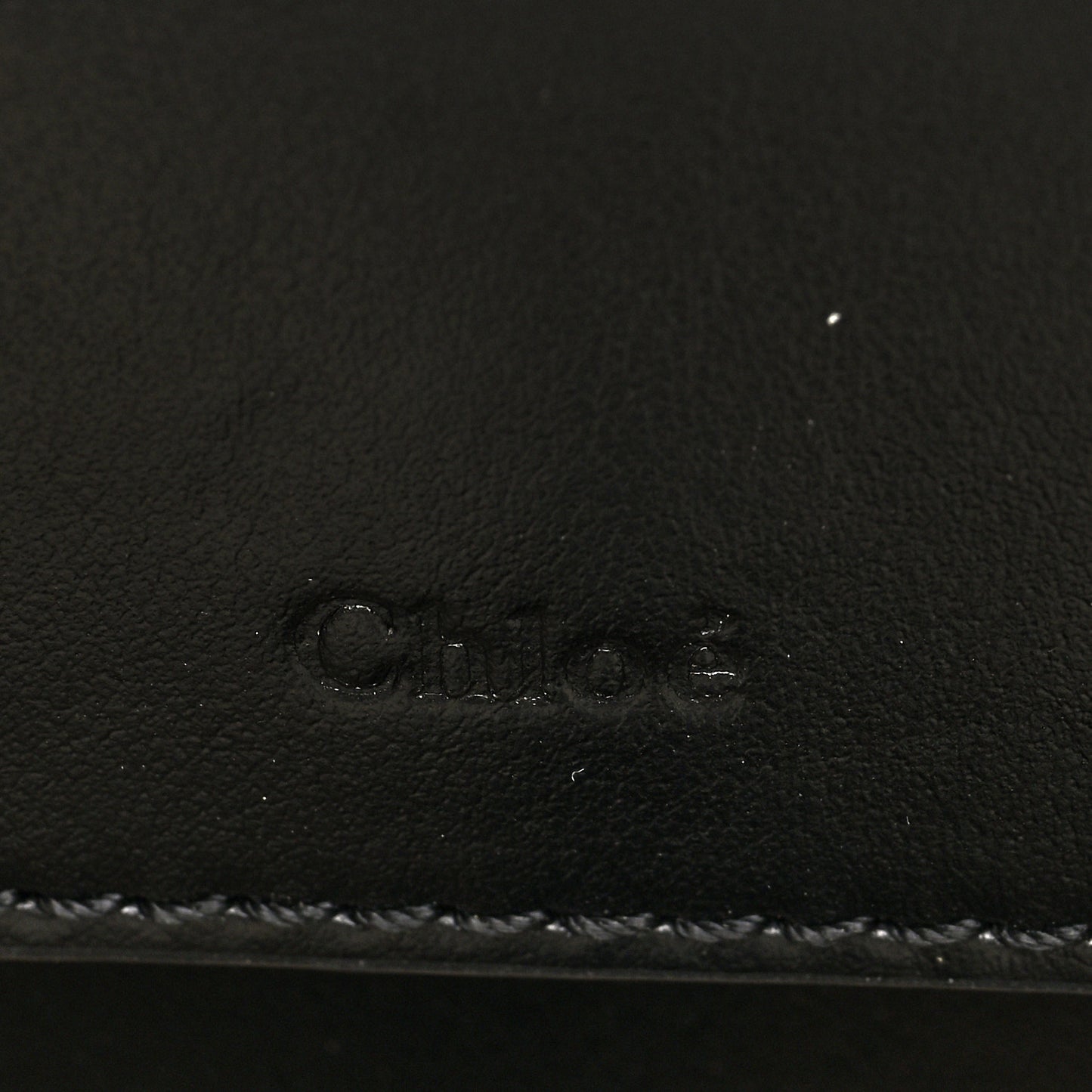 Shiny Calfskin Mini Vanity C Bag Black