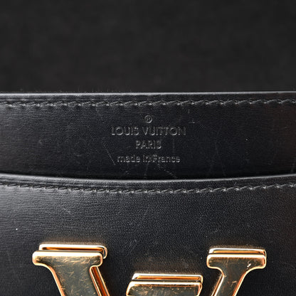 Louis Vuitton Calfskin Chain Louise MM Black 6 of 15
