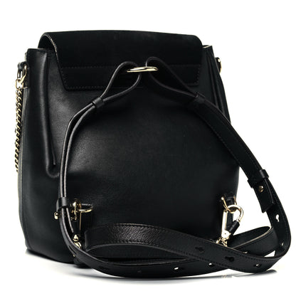 Chloe Suede Calfskin Small Faye Backpack Black 3 of 9