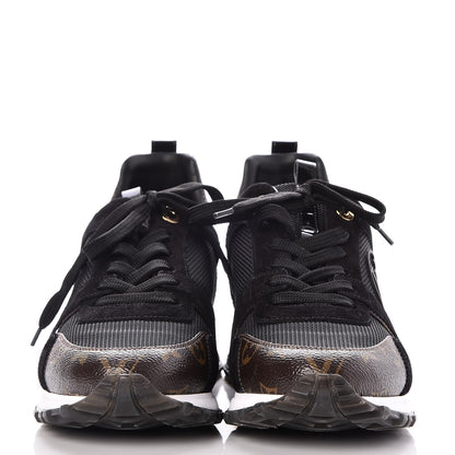 Louis Vuitton Suede Monogram Run Away Sneakers 39 Black 2 of 7