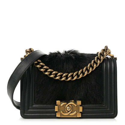 Chanel Goat Hair Medium Celtic Boy Flap Black 1 of 15