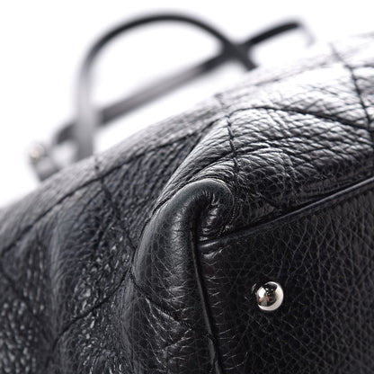 Chanel Glazed Calfskin Large On The Road Tote Black 12 of 15