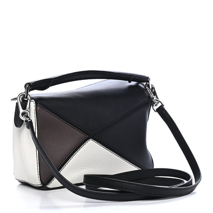 Loewe Calfskin Mini Puzzle Bag Black Taupe 2 of 9
