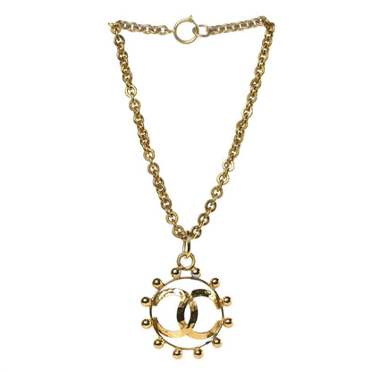 Chanel CC Pendant Short Necklace Gold 3 of 7