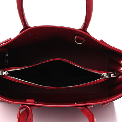 Saint Laurent Grained Calfskin Small Sac De Jour Lipstick Red 5 of 7