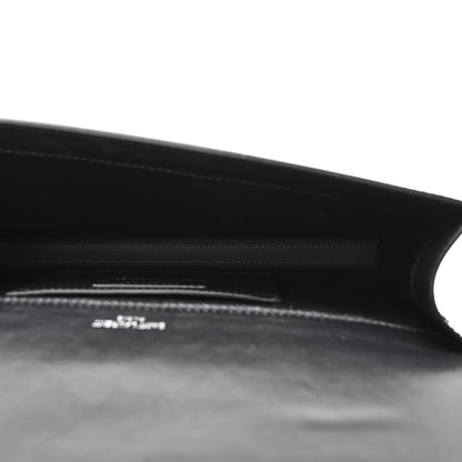 Saint Laurent Patent Classic Monogram Tassel Clutch Black 5 of 7