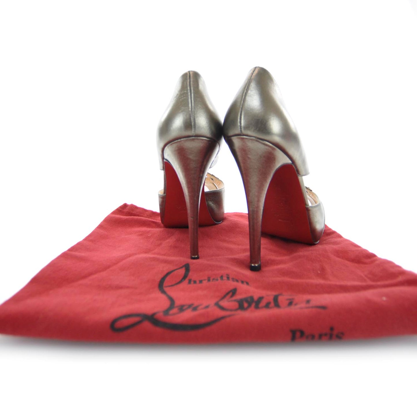 Leather Scissor Girl 120 Platform Peep Toe Pumps 38