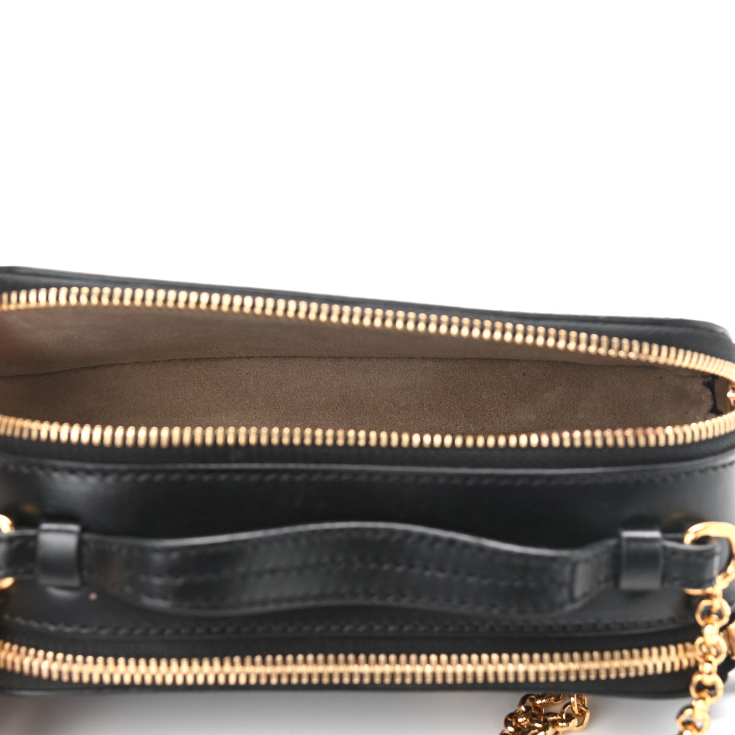 Calfskin Mini C Vanity Bag Black