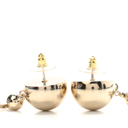 Chanel Metal CC Drop Earrings Gold 3 of 4