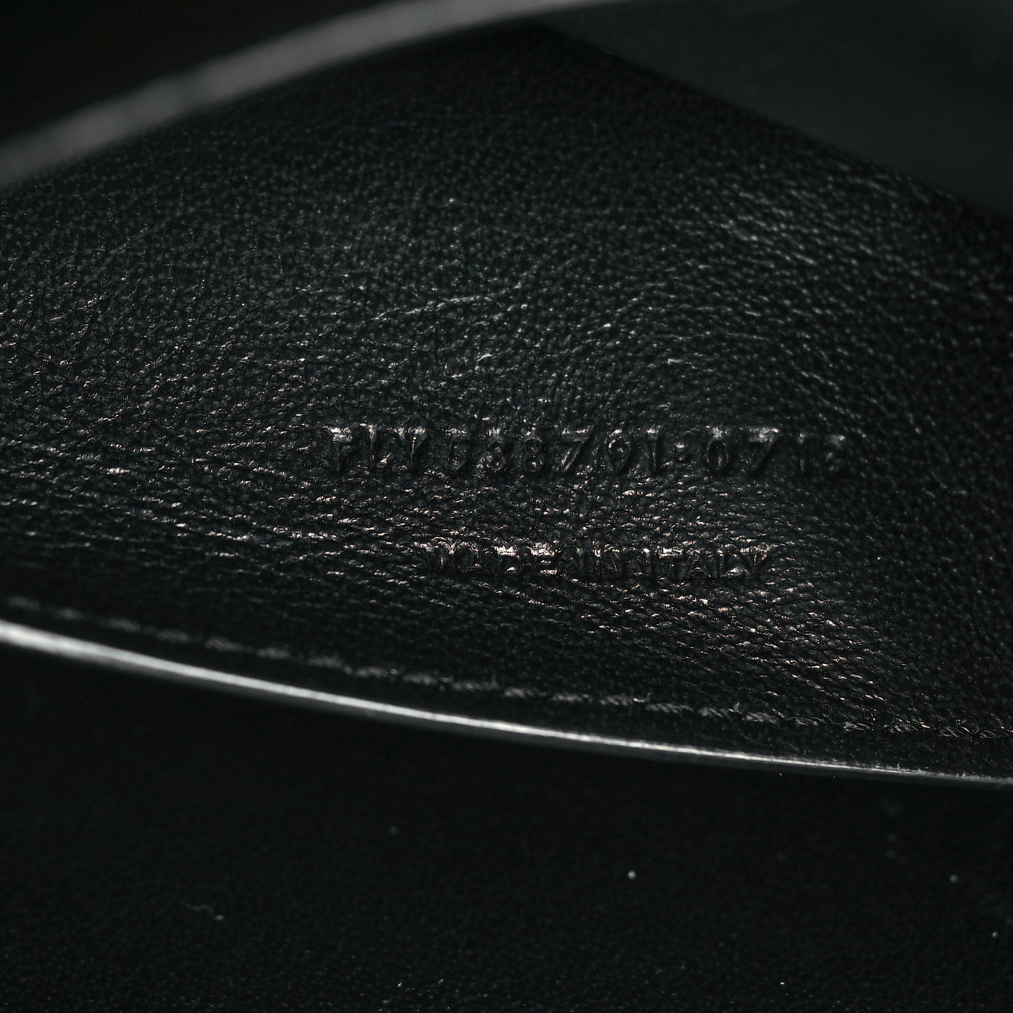 Smooth Calfskin Medium Domino Shoulder Bag Black