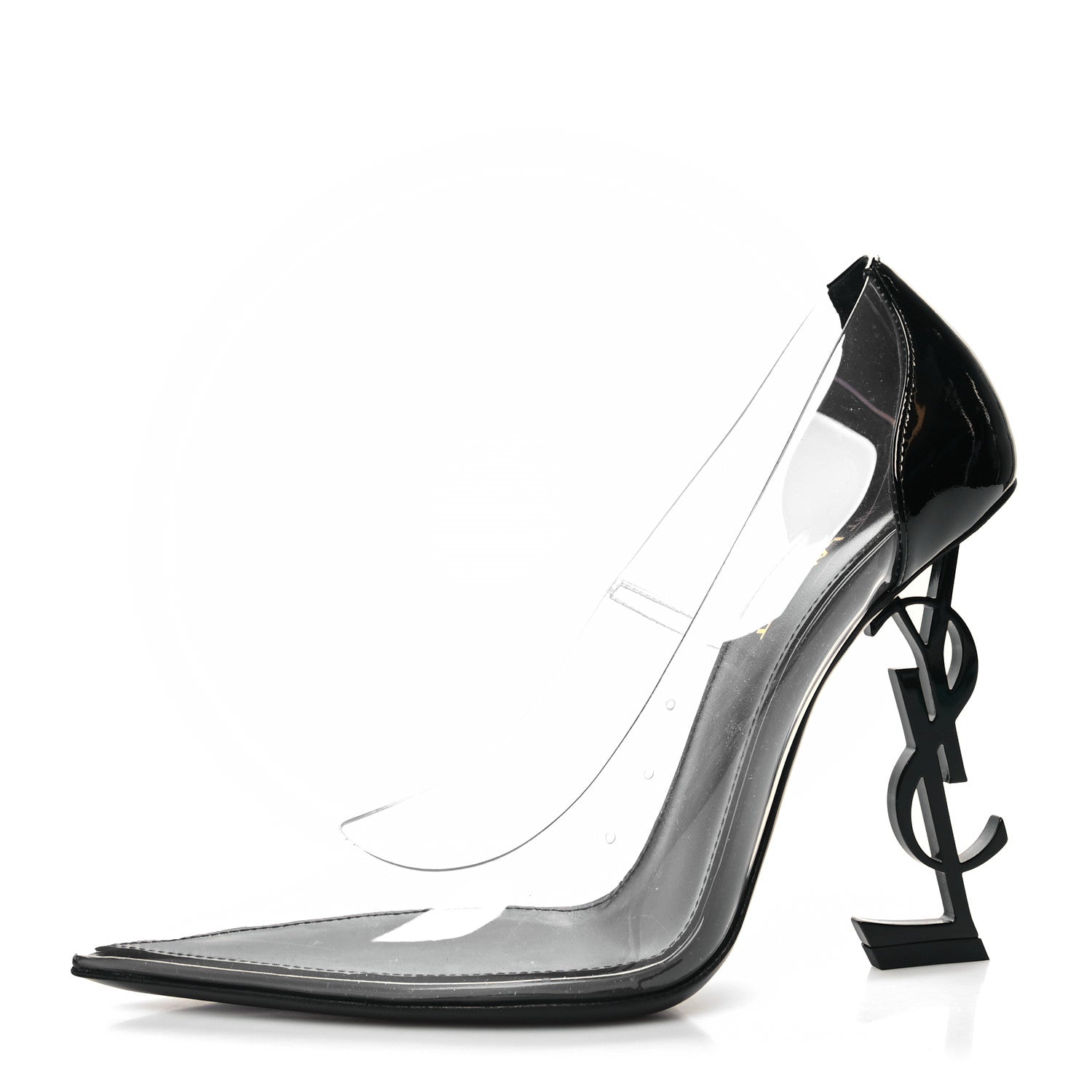 Saint Laurent Patent Calfskin PVC Opyum 39 Black 1 of 9