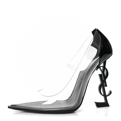 Saint Laurent Patent Calfskin PVC Opyum 39 Black 1 of 9