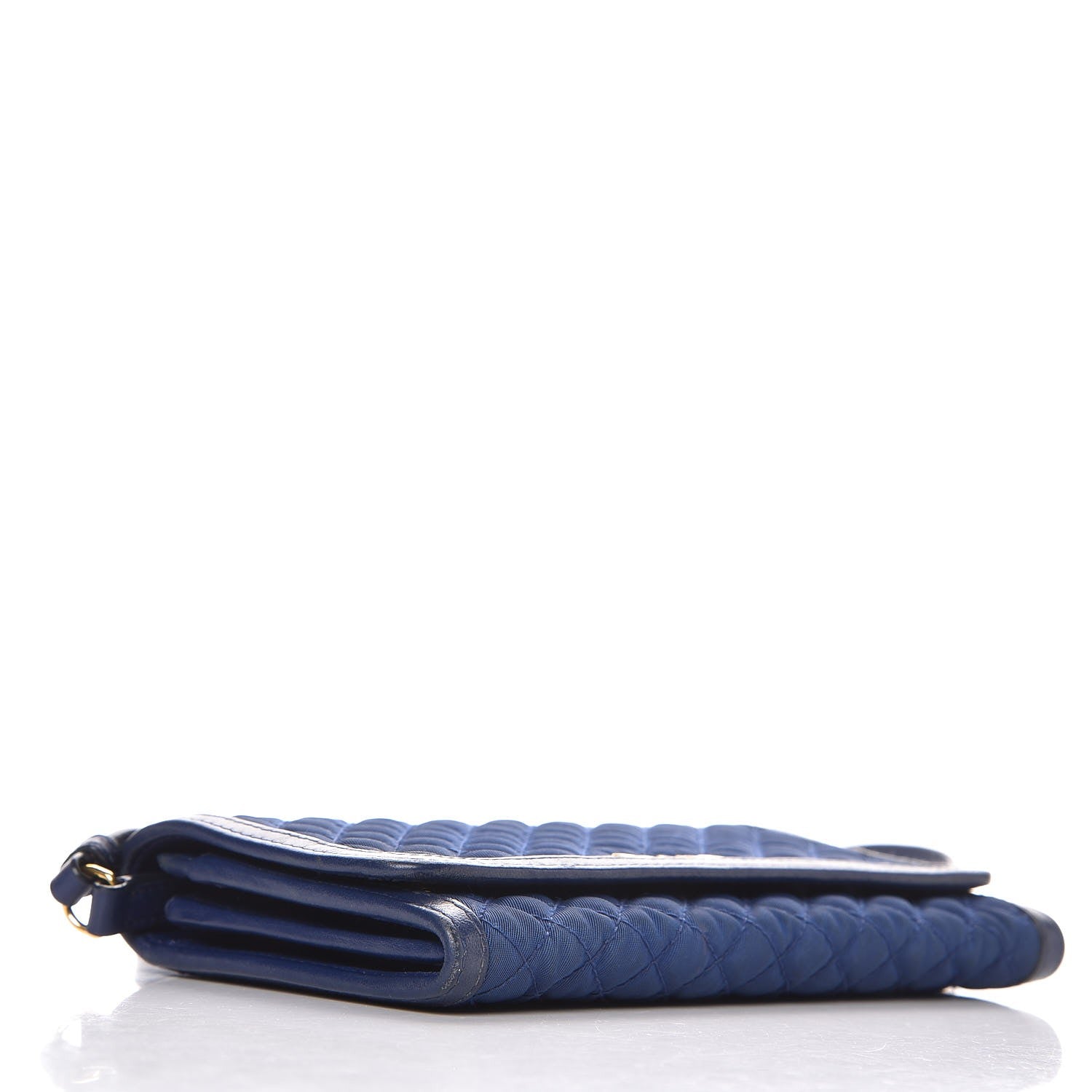 Prada Tessuto Quilted Mini Crossbody Wallet Bleuette 4 of 12