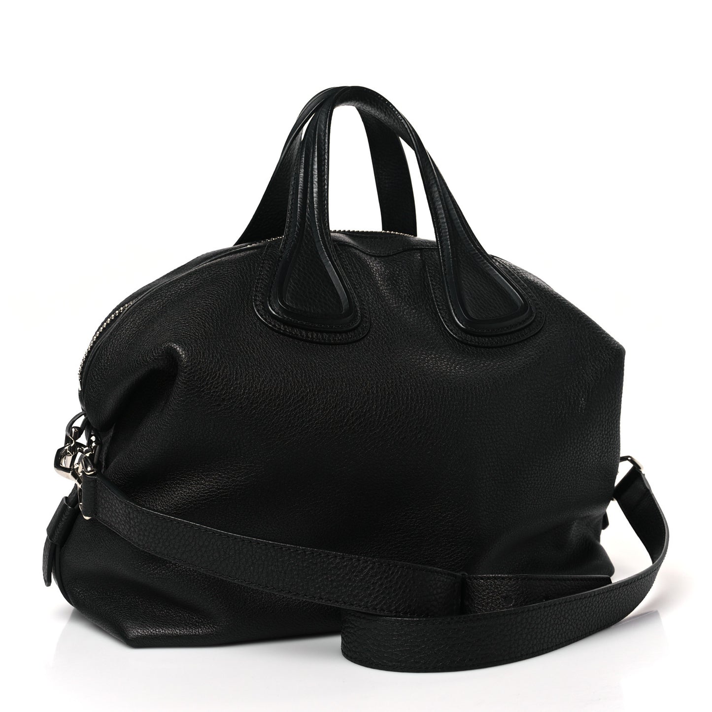 Waxy Grained Calfskin Medium Nightingale Black