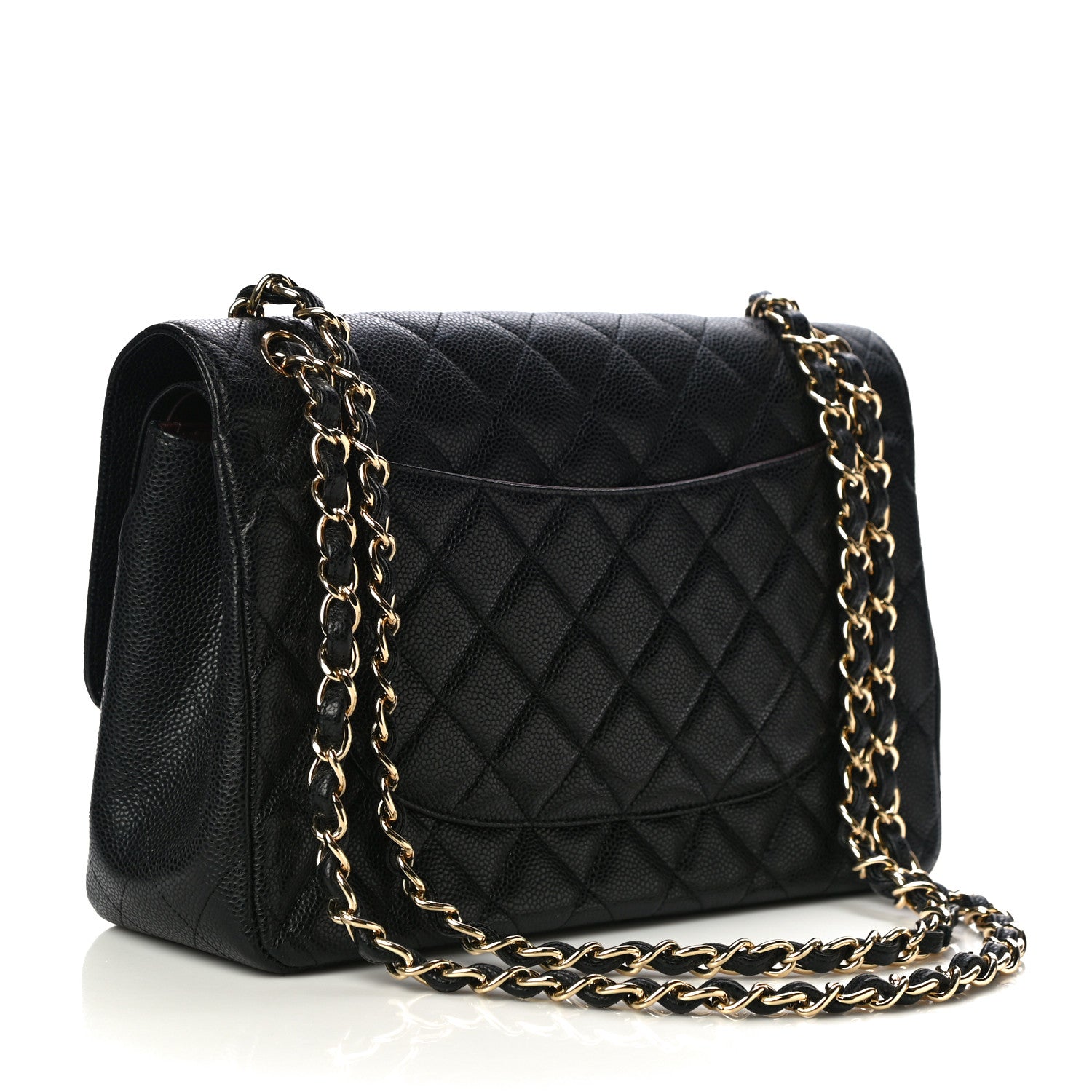 Chanel Caviar Quilted Jumbo Double Flap Black 3 of 10