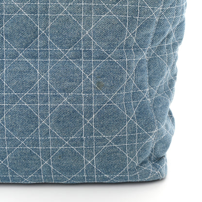 Christian Dior Denim Cannage Large Lady Dior Light Blue 12 of 12