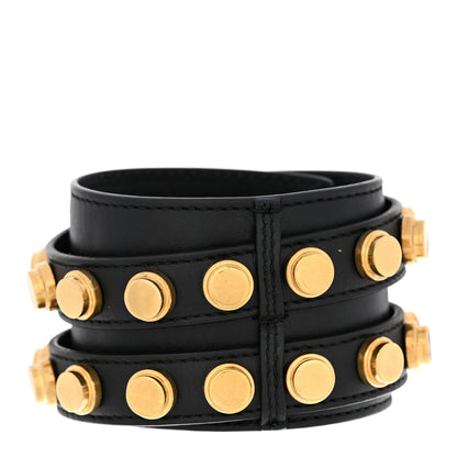 Saint Laurent Calfskin Boron Bracelet Black 3 of 10