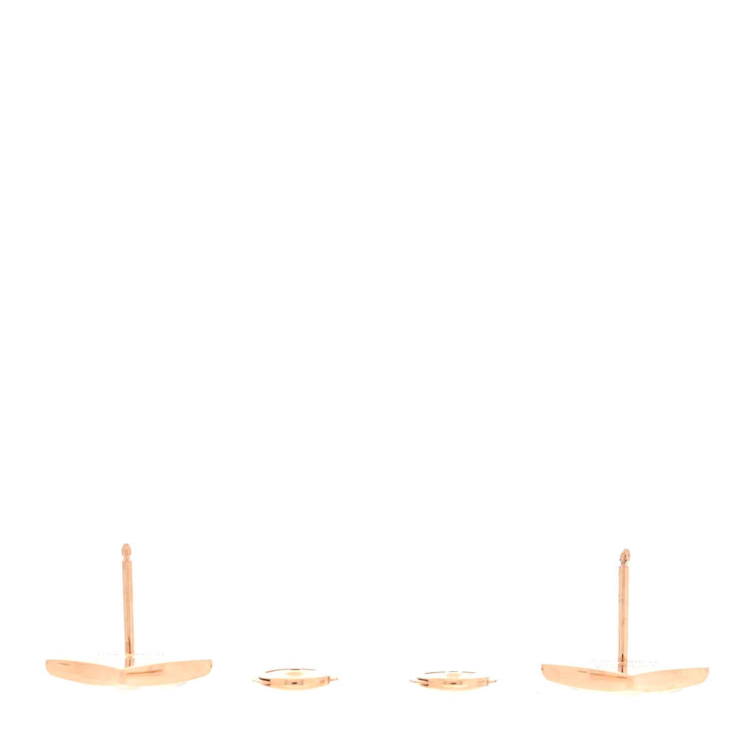 Louis Vuitton 18K Pink Gold Mother of Pearl Color Blossom Star Stud Earrings 3 of 5